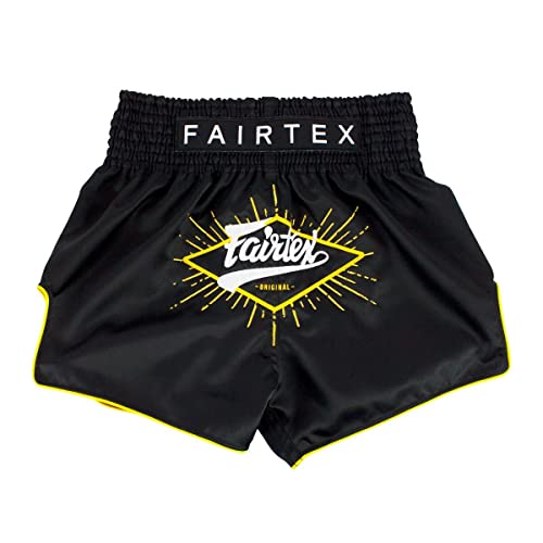 Fairtex Focus Black Slim Cut Muay Thai Boxing Short
