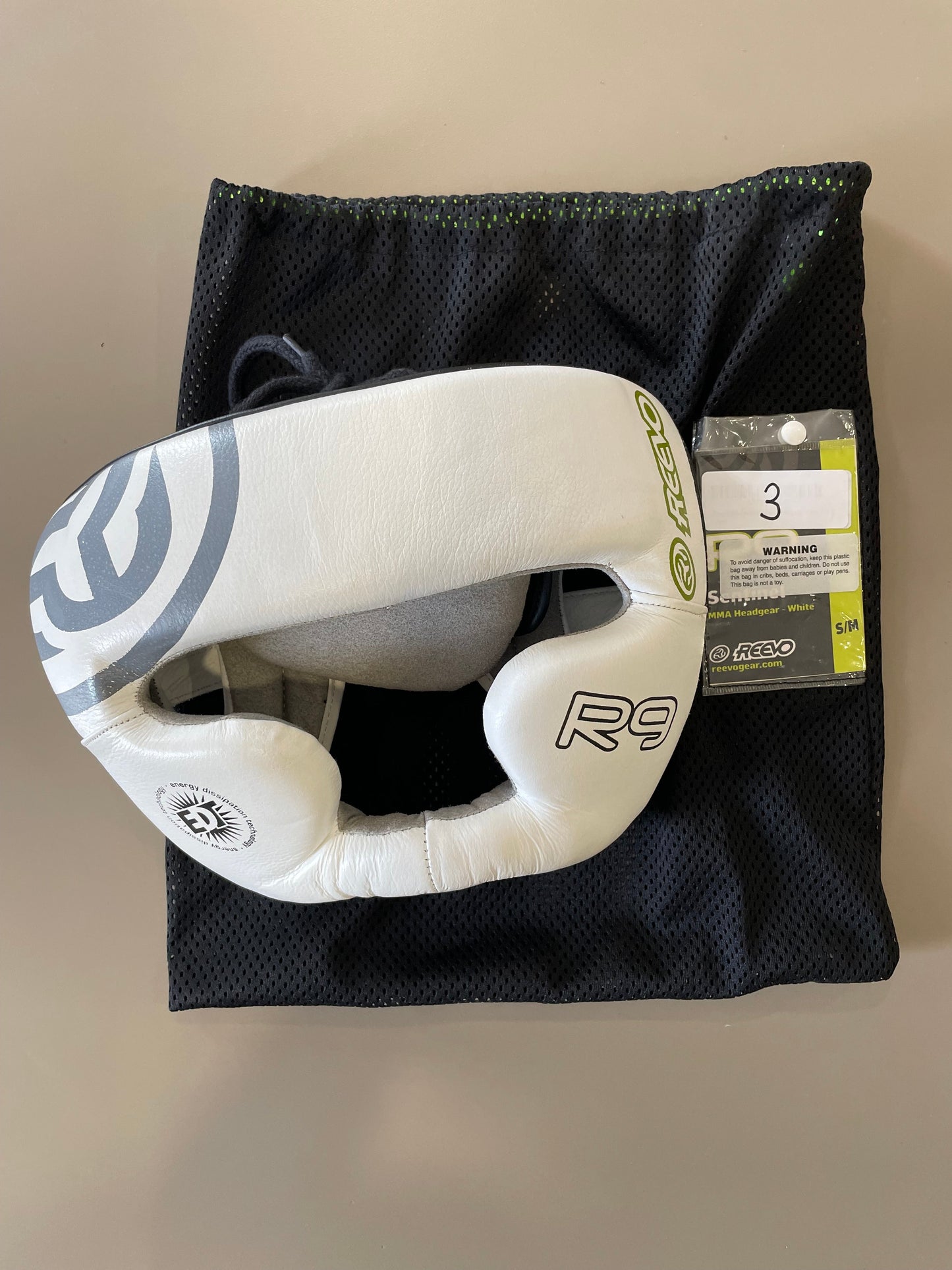 Reevo R9 Sentinel White S/M - Clearance Headgear #3