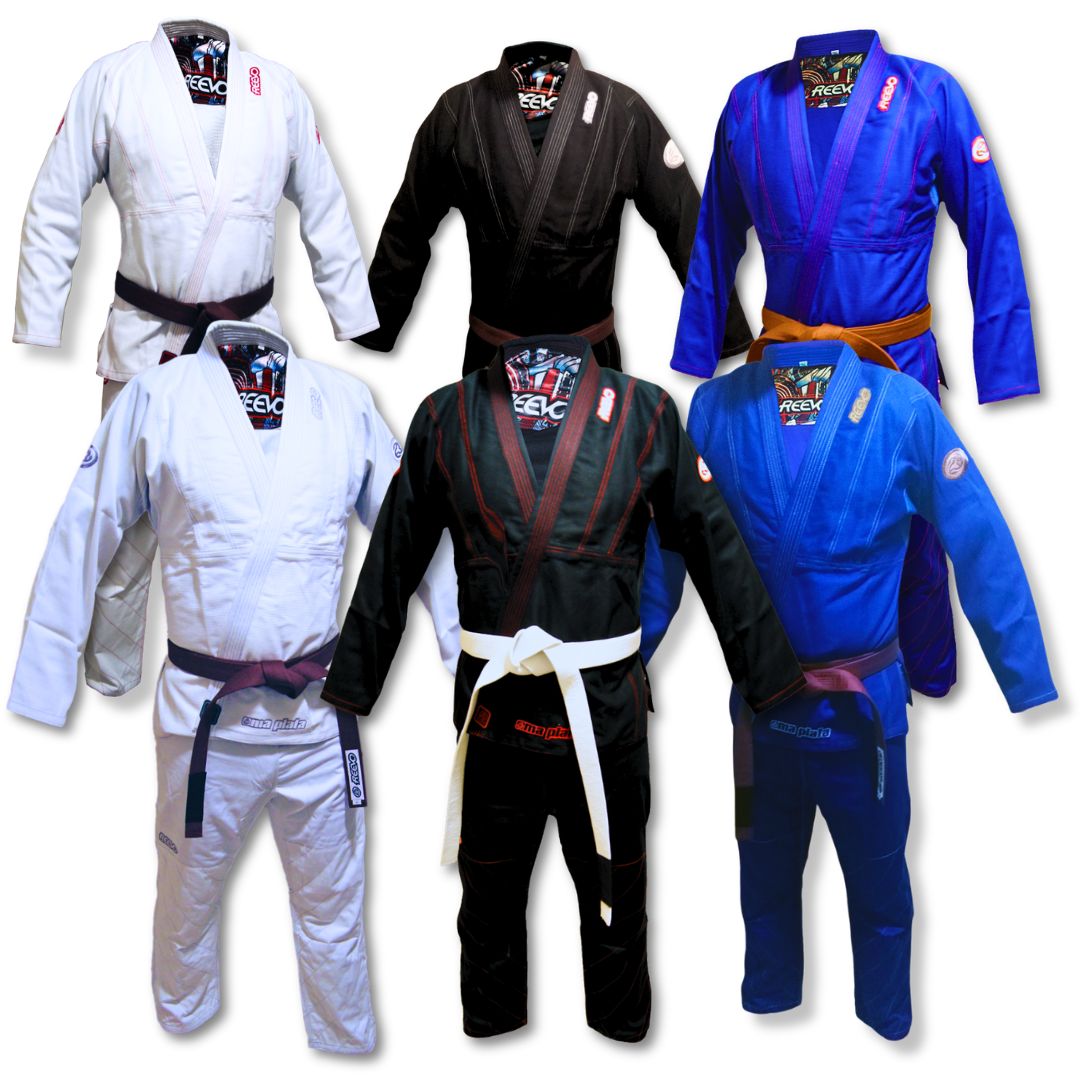 Reevo Oma Plata V2 Bjj Gi with Samurai drawstring knapsack