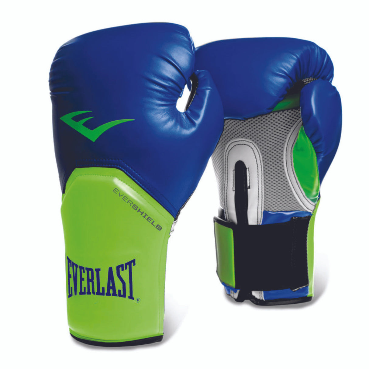 Everlast ProStyle Elite Training Gloves (14oz, Blue/Green)