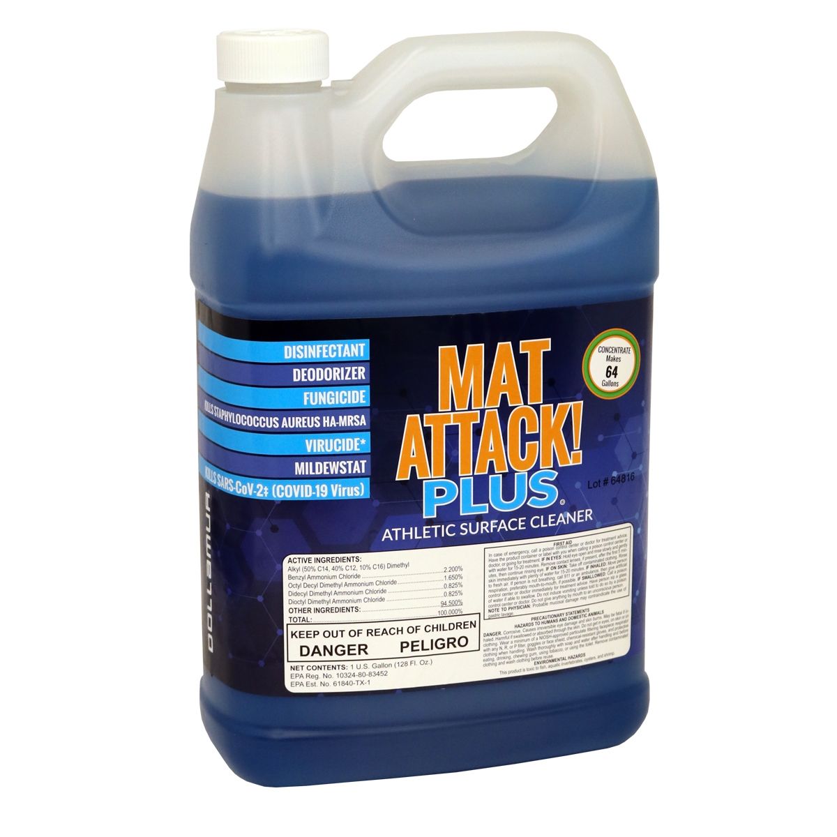 Dollamur - Mat Attack! PLUS® - Athletic Surface Cleaner (Gallon)