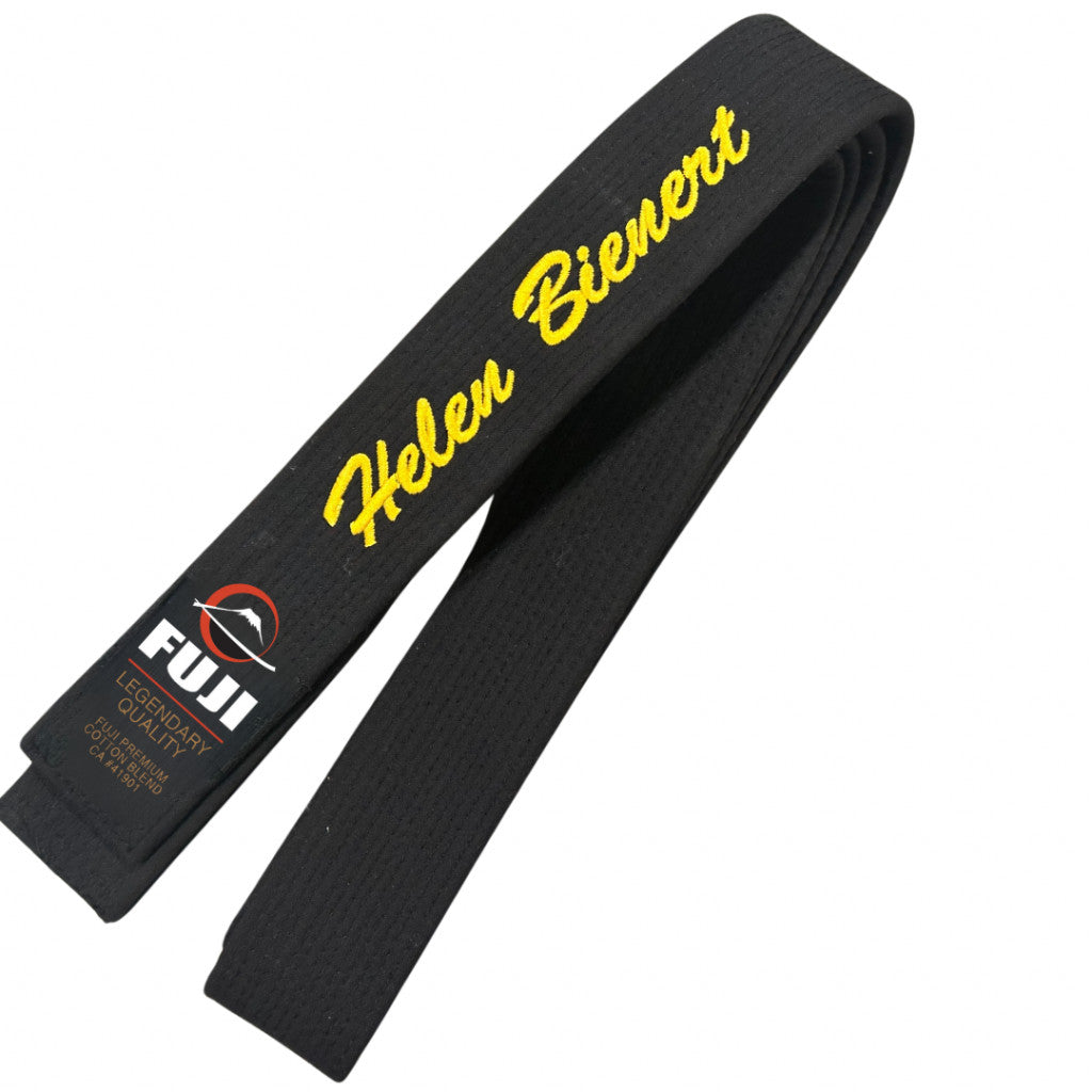 Name or kanji on belt