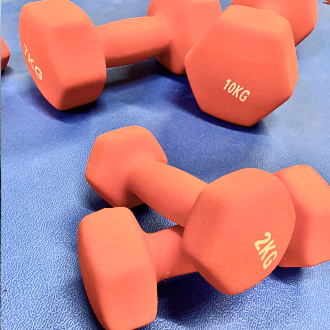 Deluxe neoprene vinyl dumbbells