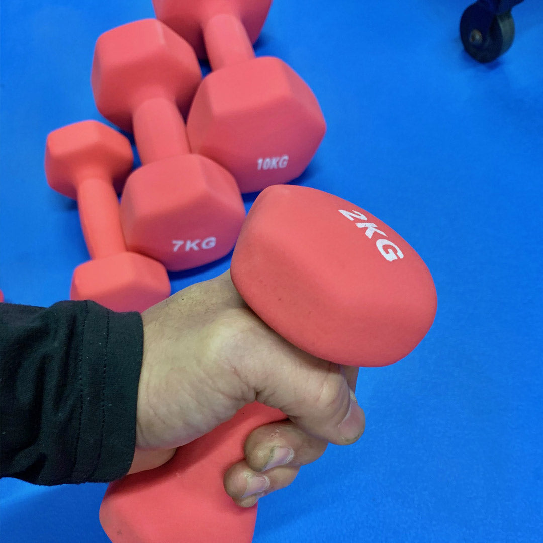 Deluxe neoprene vinyl dumbbells