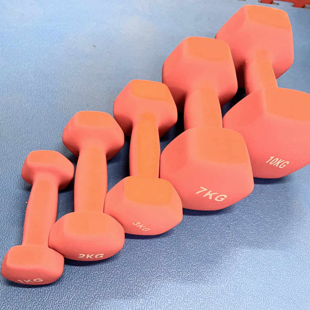 Deluxe neoprene vinyl dumbbells