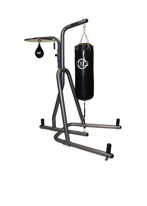 Boxing bag stand with top speed bag