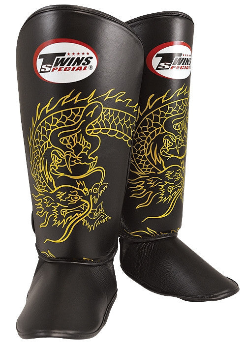 Twins Special Dragon Print Shin and Instep Guards - Hatashita