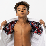 Reevo Oma Plata V2 Bjj Gi with Samurai drawstring knapsack