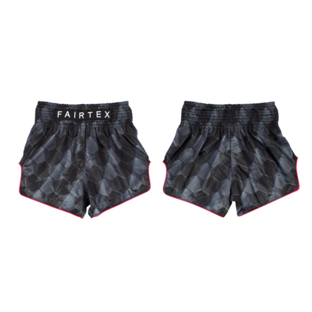 Fairtex Stealth Black Slim Cut Muay Thai Boxing Short