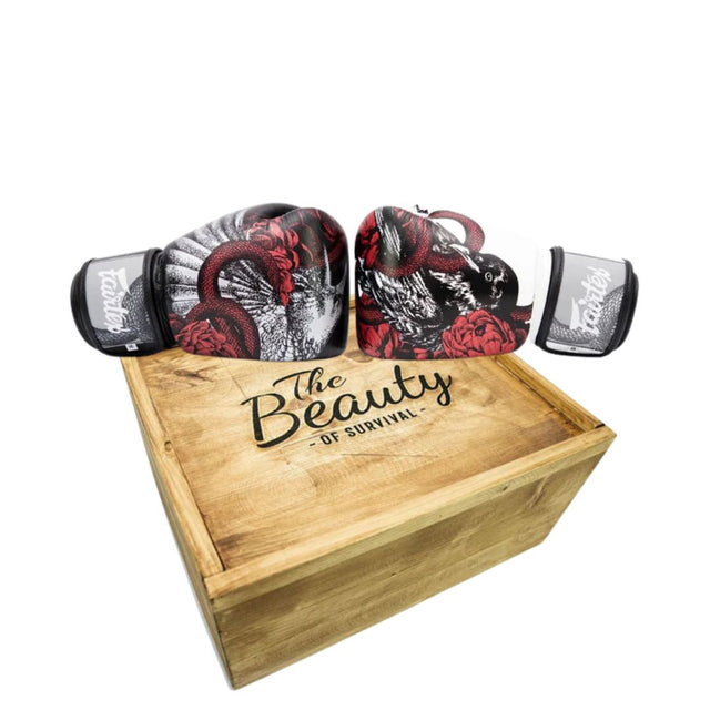 Fairtex The Beauty of Survival - Limited Edition Gloves With Wooden Box - Hatashita Retail