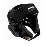 Fuji Black Sparring Headgear - Custom (Add your own logo)
