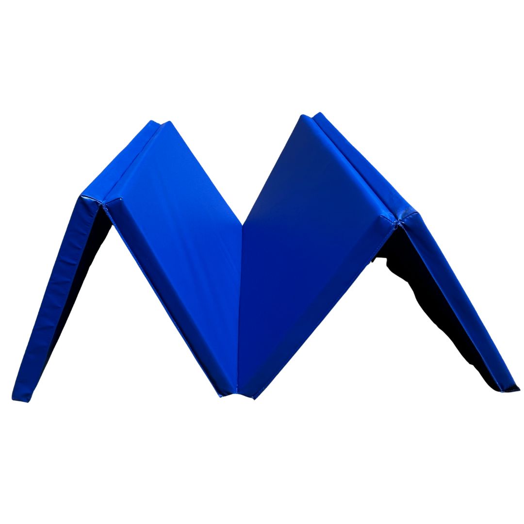 M100 4' x 8' x 2" Blue Folding Mat - Open Box Item