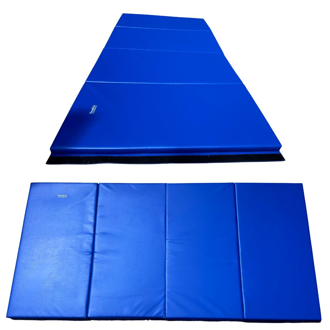 M100 4' x 8' x 2" Blue Folding Mat - Open Box Item
