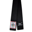 Mizuno Silver Label Black Belts -  IJF approved - Hatashita Retail