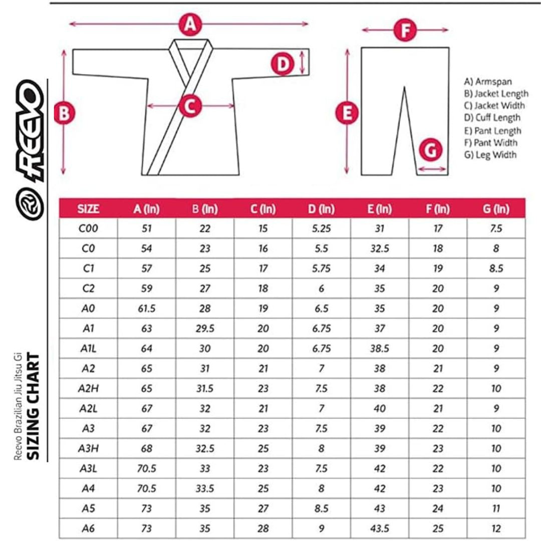 Reevo Guard Ultralight BJJ Gi for Adults with a FREE White Belt