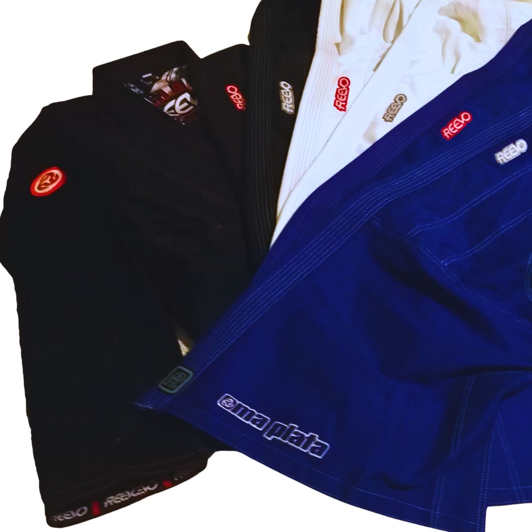 Reevo Oma Plata V2 Bjj Gi with Samurai drawstring knapsack
