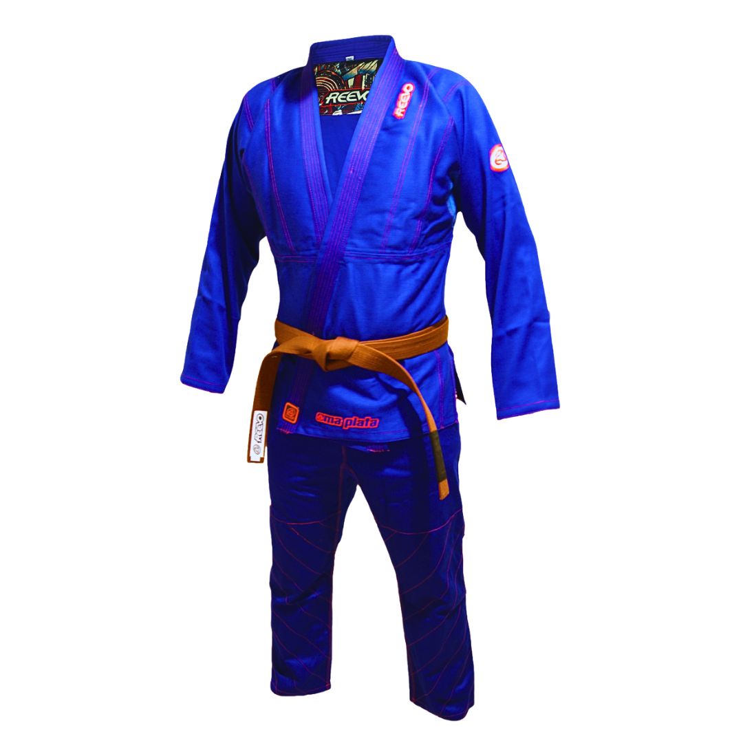 Reevo Oma Plata V2 Bjj Gi with Samurai drawstring knapsack