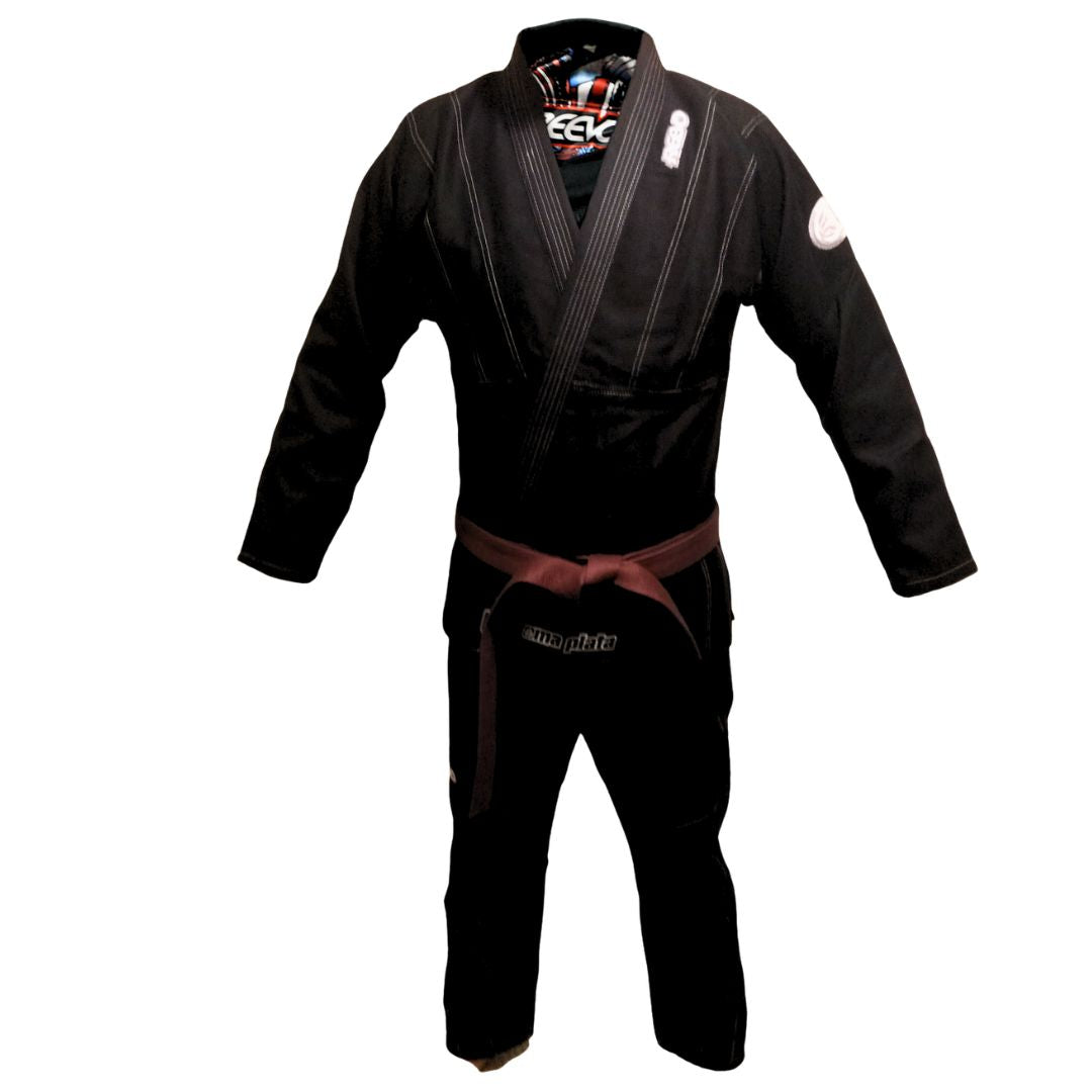 Reevo Oma Plata V2 Bjj Gi with Samurai drawstring knapsack