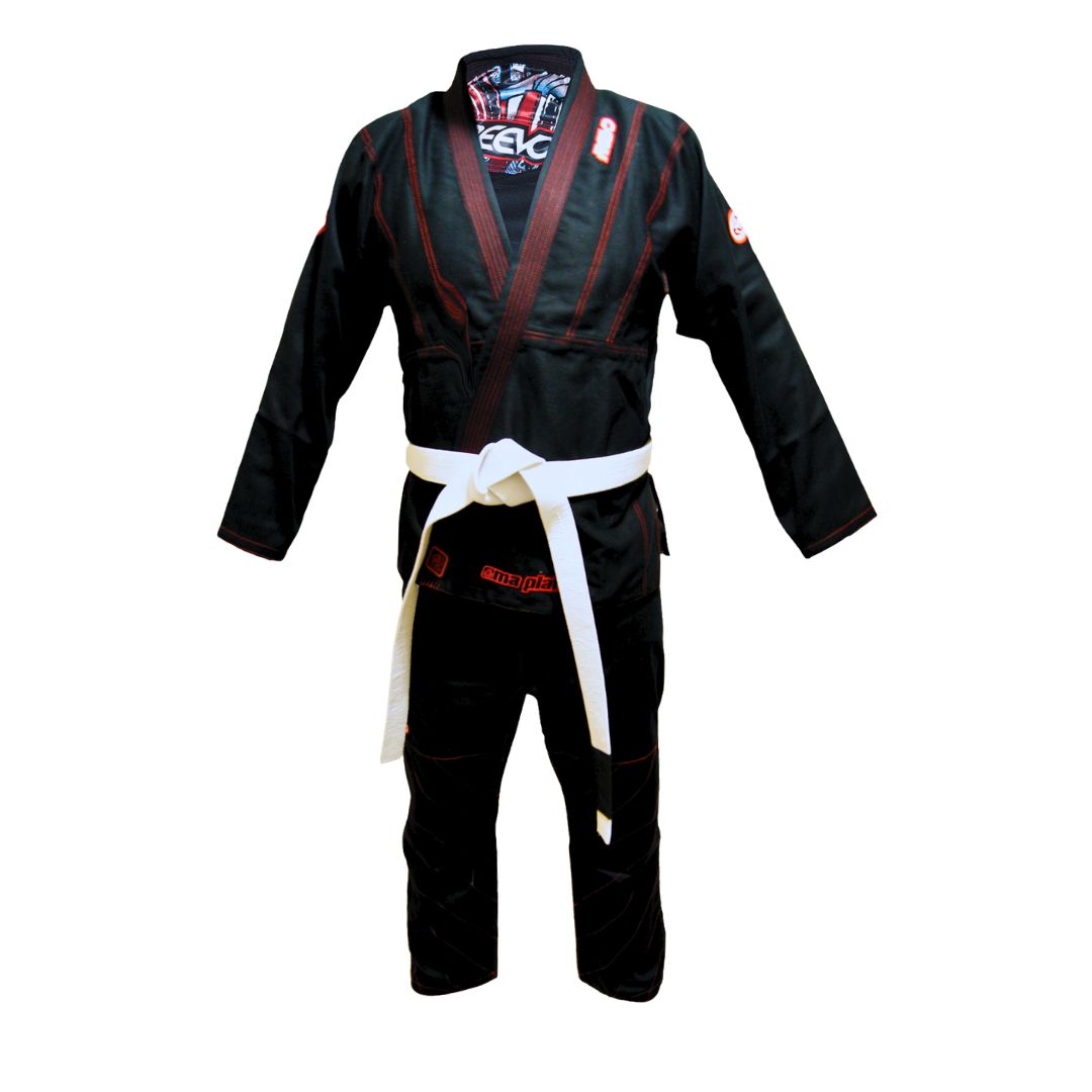 Reevo Oma Plata V2 Bjj Gi with Samurai drawstring knapsack
