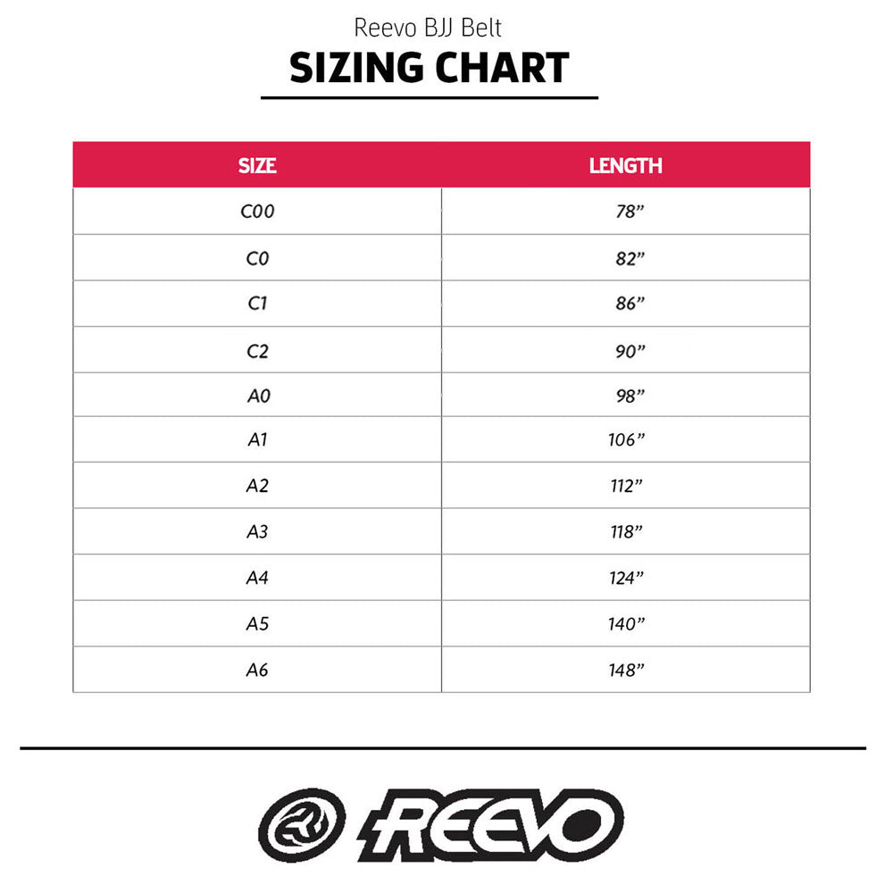 Reevo Brazillian Jiu Jitsu Belts