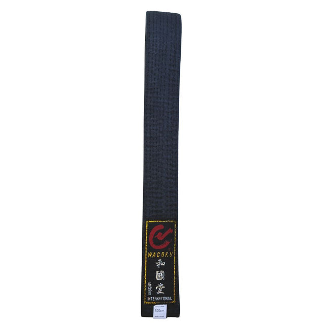 Wacoku Stone Washed Black Belt - Hatashita Retail