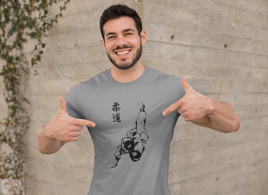 Judo Throw with Kanji T-shirt