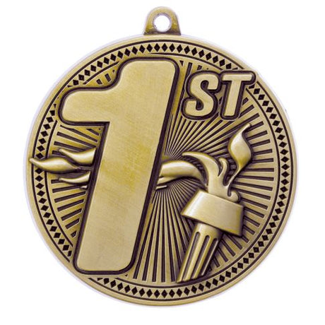 Tempo Medals 2.25", Antique Gold, Silver and Bronze - Hatashita Retail