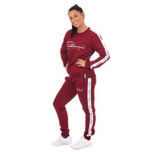 LADIES AUTOGRAPH SWEATPANTS - BURGUNDY