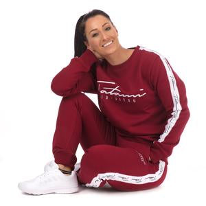 LADIES AUTOGRAPH SWEATPANTS - BURGUNDY