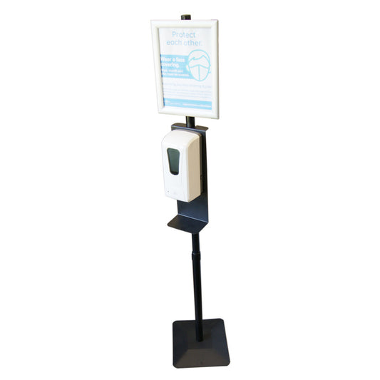 Touchless Automatic UV Light Hand Sanitizer Dispenser + Aluminum Stand.