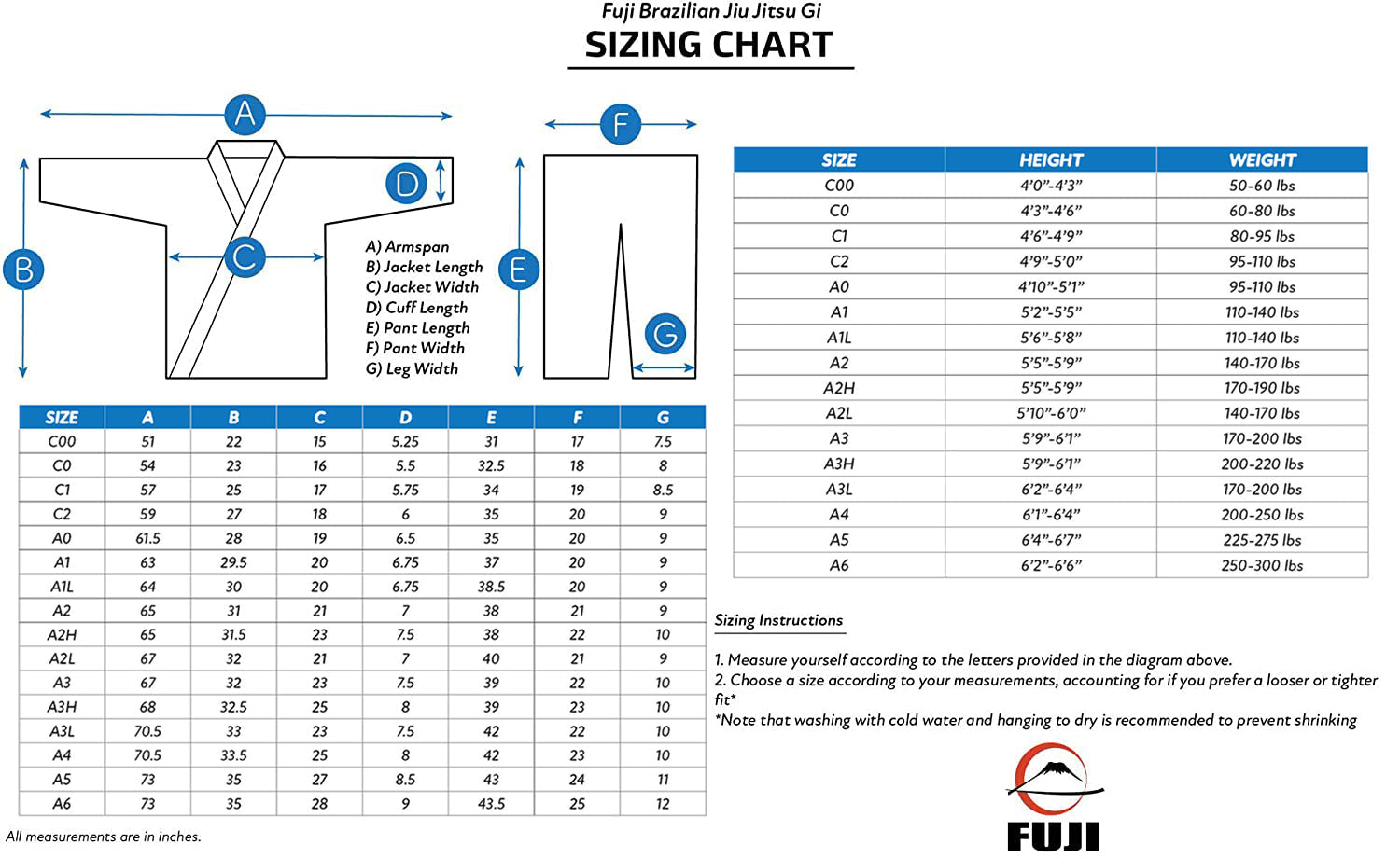 Fuji Student Brazilian Jiu Jitsu Gi Youth