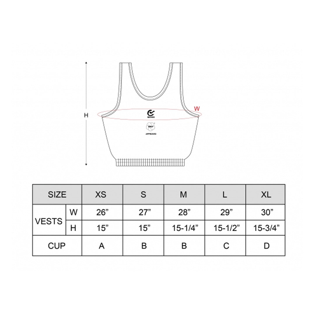 Wacoku WKF Female Chest Guard w/ Cup - Hatashita