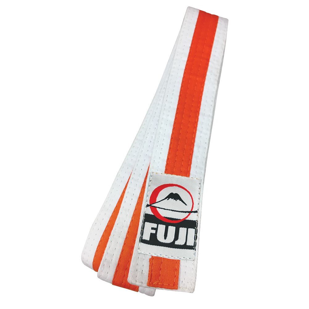Fuji White Striped Rank Belts - Hatashita