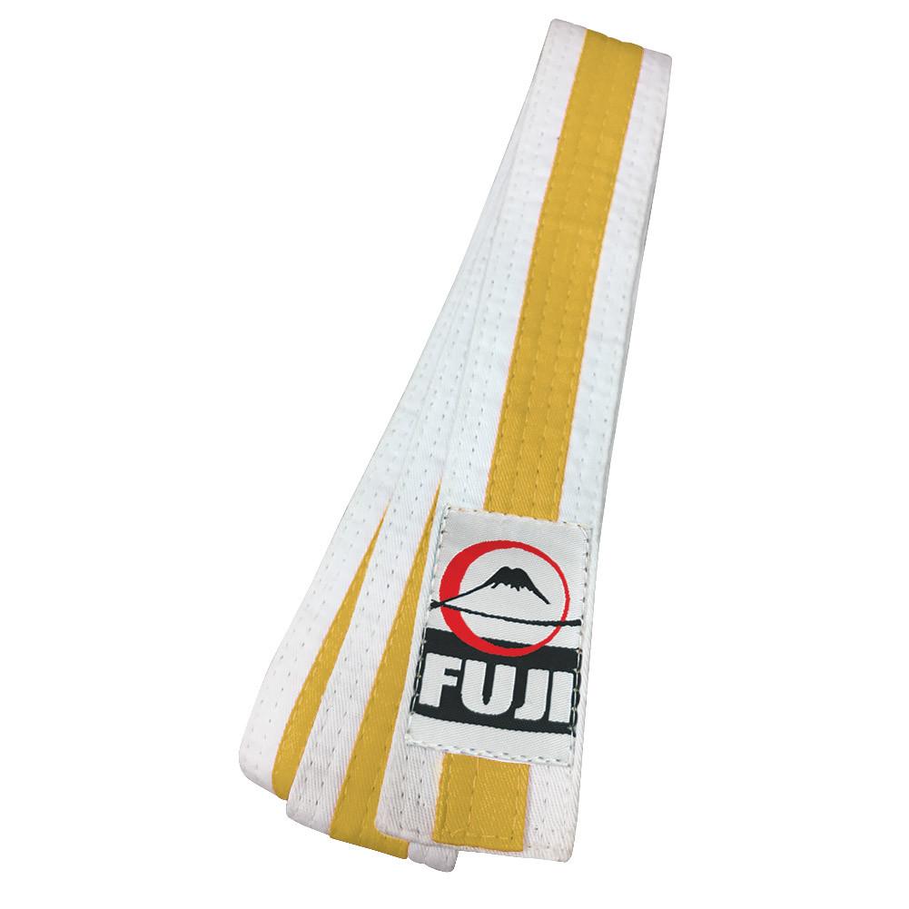 Fuji White Striped Rank Belts - Hatashita