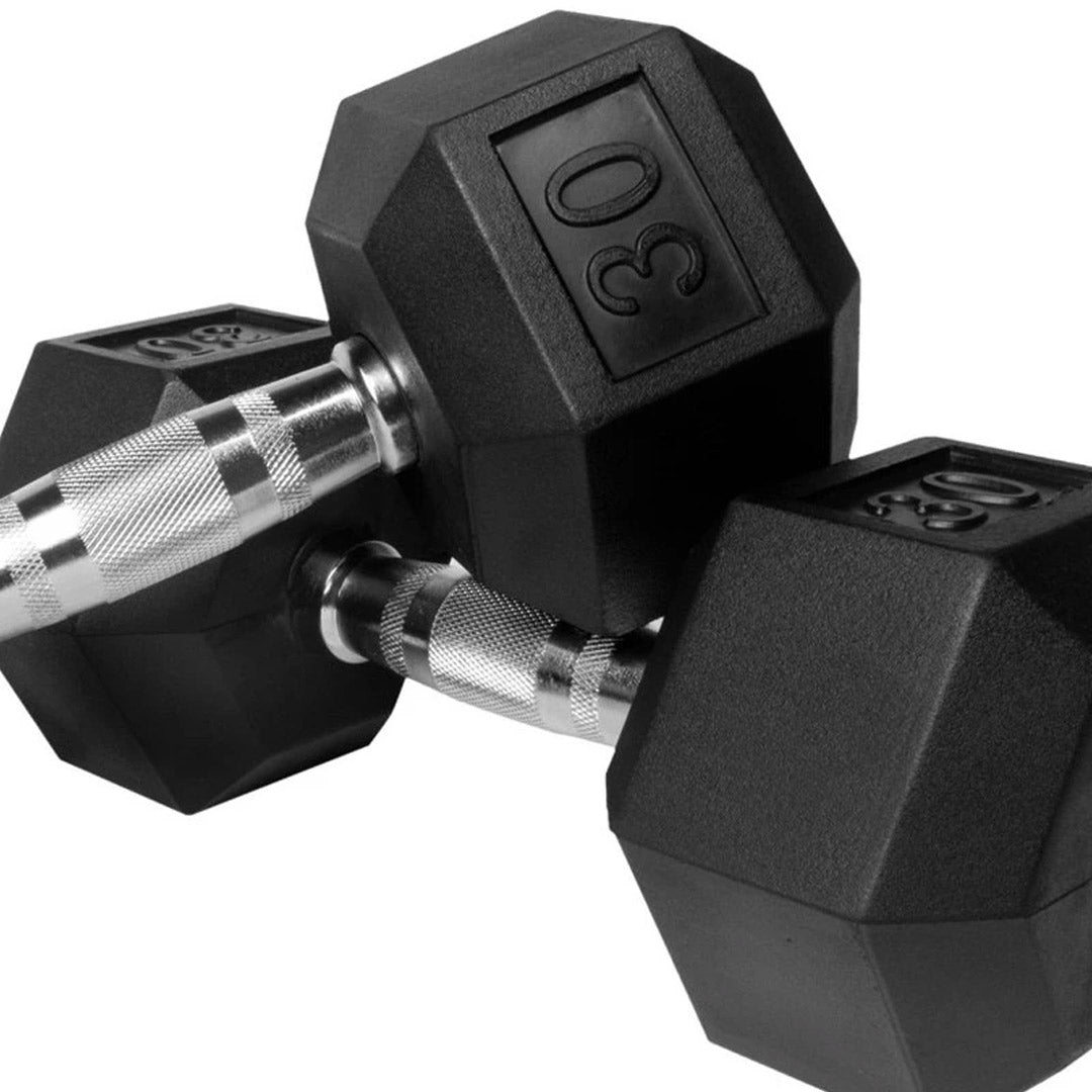 Rubber Coated Hex Dumbbell