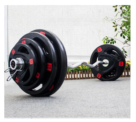 Rubber coated weight plates