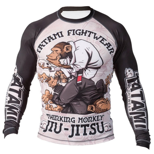 Tatami Long Sleeve Thinker Monkey Rashguard - Hatashita