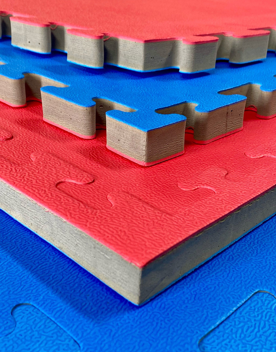 Hatashita Premium Puzzle Mats - 25mm Blue and Red Stacked - Best Puzzle Mats in Canada