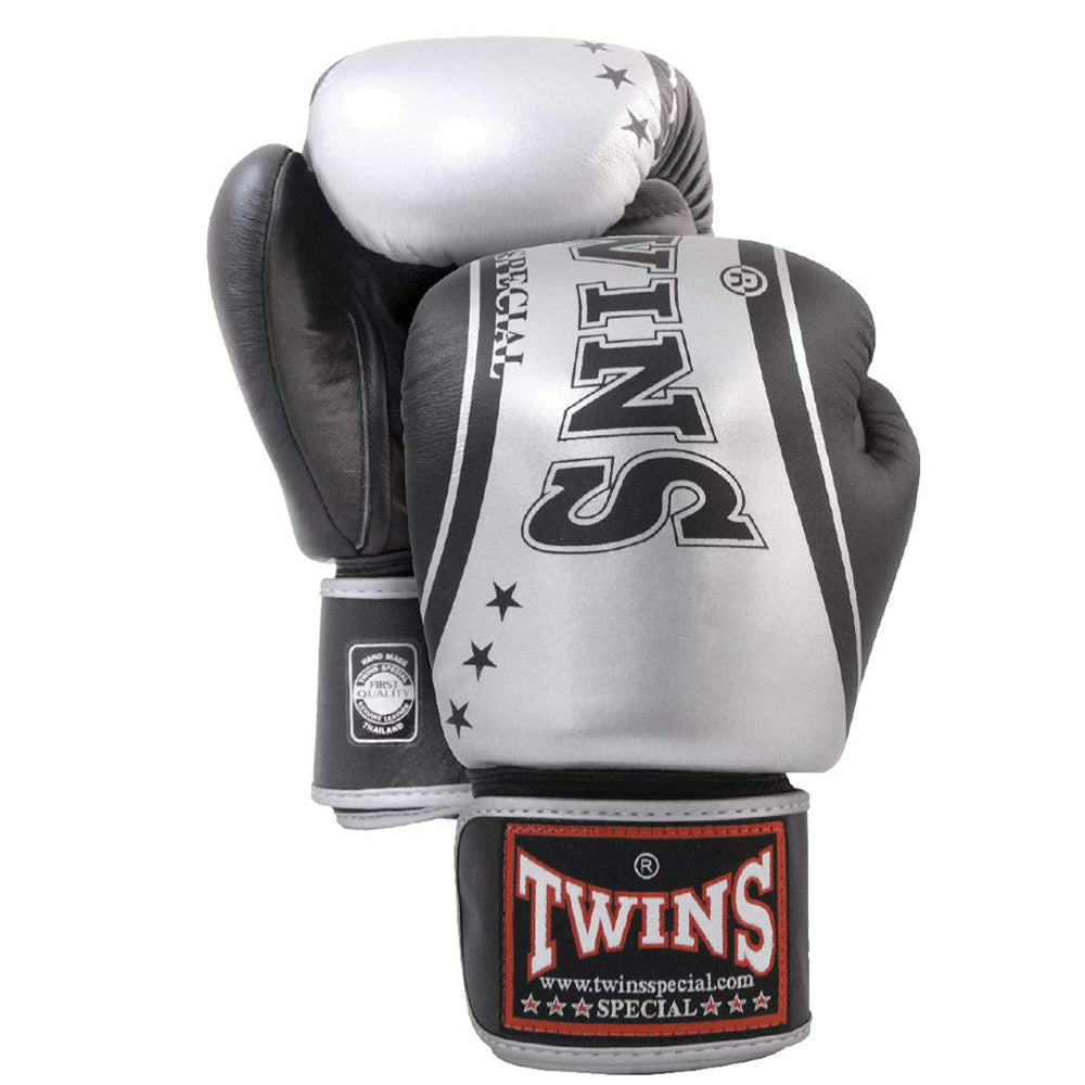 Twins Special BGVL 8 Boxing Gloves Negro-Plata